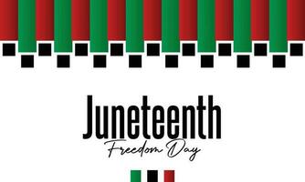 juneteenth jour, fête liberté, émancipation journée dans 19 juin, Afro-américain histoire et patrimoine. vecteur