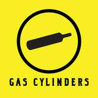 gaz cylindres symbole vecteur