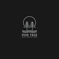 pin arbre logo vecteur