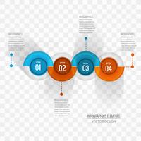 Vecteur de fond d'infographie moderne