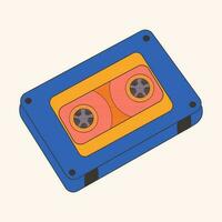 rétro, cassette isolé icône. vecteur illustration conception