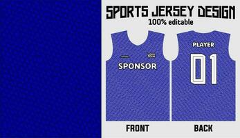 abstrait bleu Contexte Jersey conception pour sport uniforme vecteur