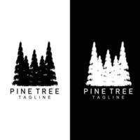 pin arbre logo, vert plante vecteur, arbre silhouette conception, icône, illustration, modèle vecteur