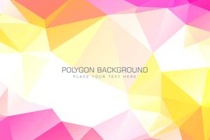 Illustration de fond coloré de polygone vecteur