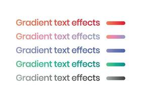 moderne texte pente pour sites Internet et ux ui conceptions, branché couleurs vecteur