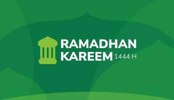 Ramadan kareem salutation carte conception modèle pour invitation, bannière, affiche dans minimaliste style iftar faire la fête. eid al-fitr. hijri vecteur