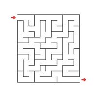 labyrinthe abstrait. jeu éducatif pour les enfants. casse-tête pour les enfants. énigme du labyrinthe. trouver le bon chemin. illustration vectorielle. vecteur