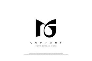 lettre initiale mg monogramme logo design vecteur