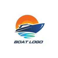 gratuit vecteur bateau logo modèle conception