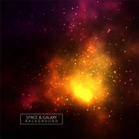 Fond de galaxie coloré brillant univers vecteur