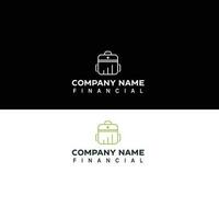 minimal affaires logo, affaires croissance logo conception, la finance marque , graphique , comptabilité logo, financier et comptabilité logo conception vecteur