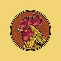 vecteur logo illustrattion coq