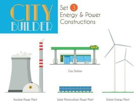ville constructeur ensemble 3. énergie et Puissance constructions vecteur