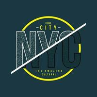 Nouveau york ville graphique typographie vecteur, t chemise conception, illustration, bien pour décontractée style vecteur