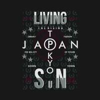 tokyo Japon graphique conception, typographie vecteur, illustration, pour impression t chemise, cool moderne style vecteur