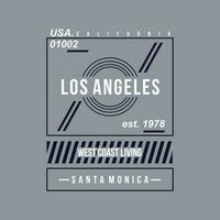 los angeles texte cadre, graphique mode style, t chemise conception, typographie vecteur, illustration vecteur