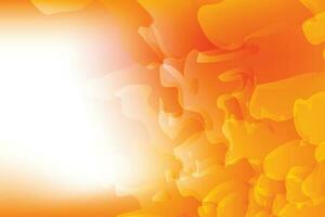 Orange Couleur brillant la grotte vague Contexte Facile dynamique ombre ligne abstrait vecteur Contexte