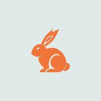 création de logo de lapin vecteur