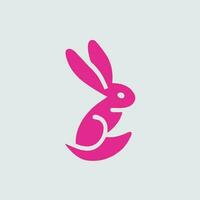 création de logo de lapin vecteur