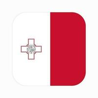 illustration simple du drapeau de malte pour le jour de lindépendance ou les élections vecteur