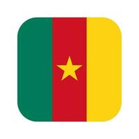 drapeau du cameroun illustration simple pour le jour de lindépendance ou les élections vecteur