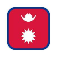 illustration simple du drapeau népal pour le jour de l'indépendance ou l'élection vecteur