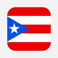 illustration simple du drapeau de porto rico pour le jour de lindépendance ou les élections vecteur
