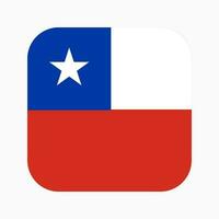 illustration simple du drapeau du chili pour le jour de lindépendance ou les élections vecteur