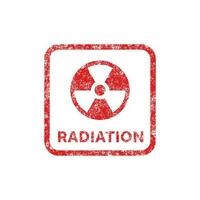 radiation emballage marque icône symbole vecteur