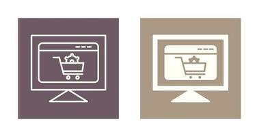 icône de vecteur de paramètres de commerce électronique