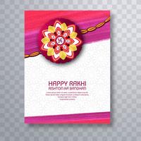 illustration d'une carte de voeux avec un Rakhi décoratif pour Raksha B vecteur