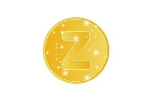 lettre z or icône logo conception modèle vecteur