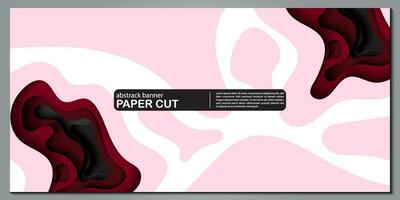 moderne abstrait papier Couper en dehors Contexte pour site Internet, bannière, fond d'écran, brochure, affiche. vecteur