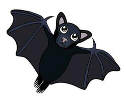 chauve souris. vecteur mignonne isolé illustration.