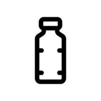 l'eau bouteille icône ligne style vecteur