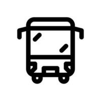 autobus icône ligne style vecteur