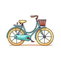 bicyclette icône conception vélo illustration véhicule dessin animé vecteur graphique