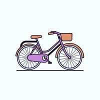 bicyclette icône conception vélo illustration véhicule dessin animé vecteur graphique