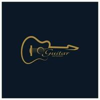 Facile musical guitare instrument logo, pour guitare boutique, la musique instrument magasin, orchestre, guitare cours, applications, Jeux, la musique studio, vecteur