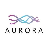 modèle de vecteur d'illustration d'icône de conception de logo d'aurore