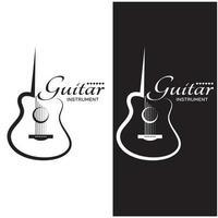 Facile musical guitare instrument logo, pour guitare boutique, la musique instrument magasin, orchestre, guitare cours, applications, Jeux, la musique studio, vecteur