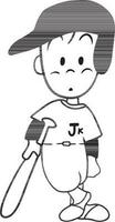 dessin animé griffonnage kawaii anime coloration page mignonne illustration dessin agrafe art personnage chibi manga bande dessinée vecteur