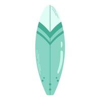 coloré funboard pour surfant. moyen taille l'eau planche illustration. plat vecteur illustration isolé sur blanc Contexte.