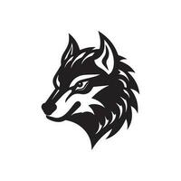 Loup logo conception, Loup mascotte logo conception. Loup illustration. vecteur logo