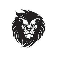 Lion tête logo, Lion illustration, Lion logo vecteur, mascotte logo, Lion vecteur