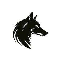 Loup vecteur logo, Loup illustration, Loup noir logo, animal logo, vecteur logo