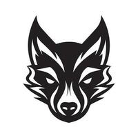 Loup logo conception, Loup mascotte logo conception. Loup illustration. vecteur logo