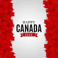 bonne fête du canada carte de voeux de fond vecteur