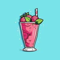 vecteur illustration smoothie bar logo