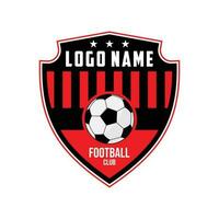 football logo ou Football club signe badge sur blanc Contexte vecteur